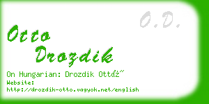 otto drozdik business card